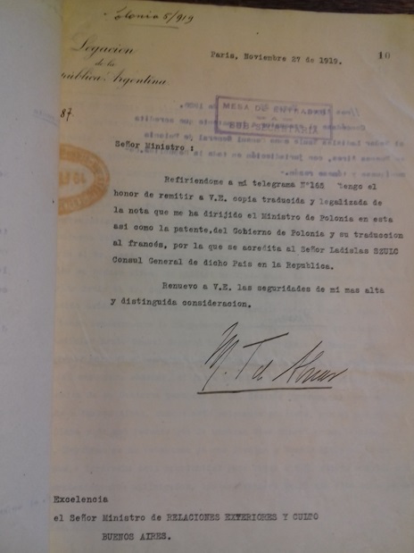 105 años de relaciones consulares argentino-polacas