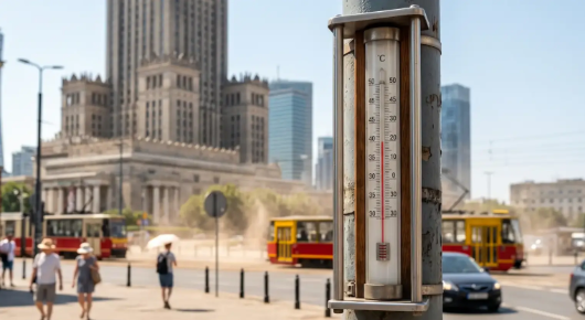 Varsovia bajo un calor inusual