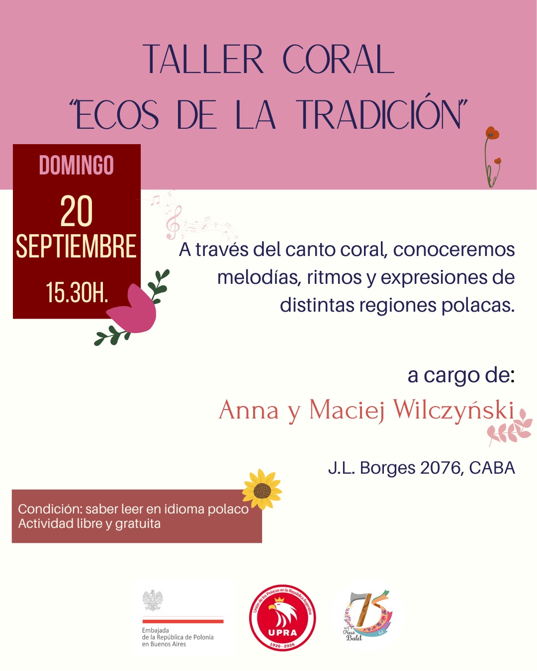 Taller coral “Ecos de la Tradición”